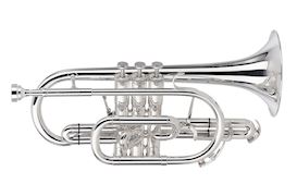 BESSON - SOVEREIGN CORNET BE928G-2-0 SILVERPLATE + TRIGGERS